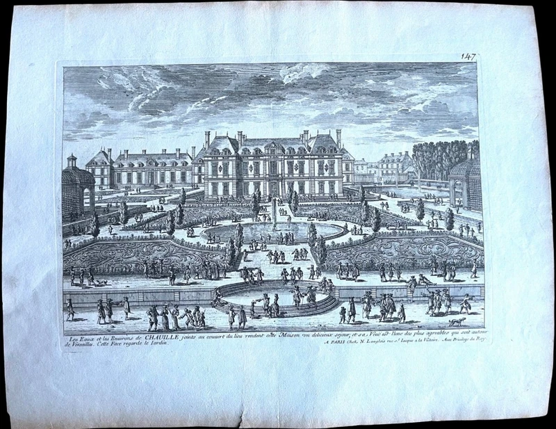Serie di 8 stampe-incisioni all’acquaforte di Gabriel Perelle (1604–1677)
