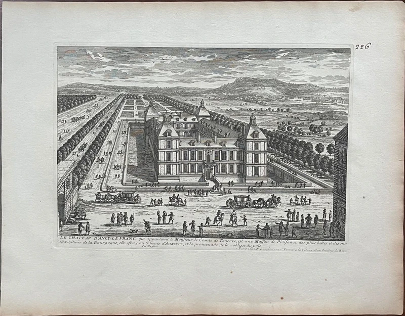 Serie di 8 stampe-incisioni all’acquaforte di Gabriel Perelle (1604–1677)