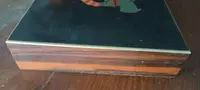 Inlaid wooden game box from the early 1900s