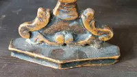 Small lacquered wooden reliquary containing an 18th-century relic