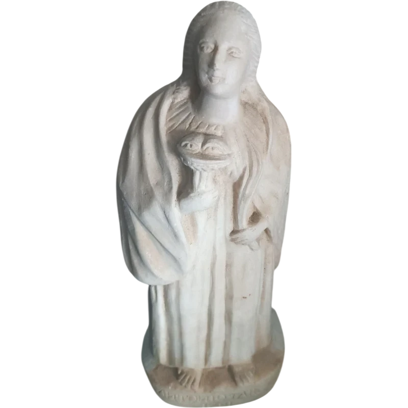 Ancient marble sculpture depicting Saint Lucy