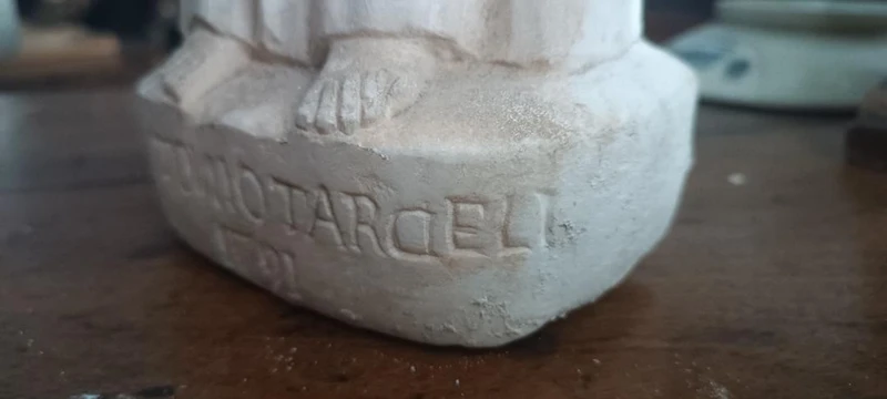 Ancient marble sculpture depicting Saint Lucy