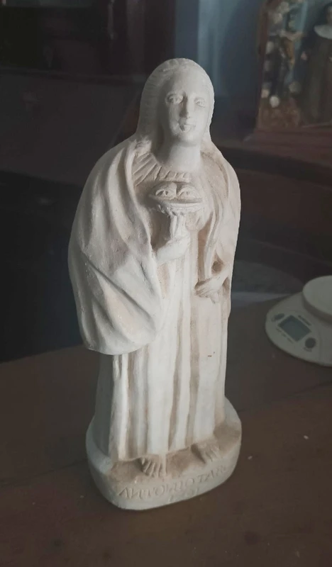 Ancient marble sculpture depicting Saint Lucy