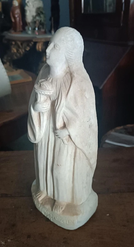 Ancient marble sculpture depicting Saint Lucy