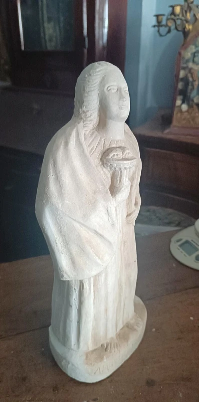 Ancient marble sculpture depicting Saint Lucy