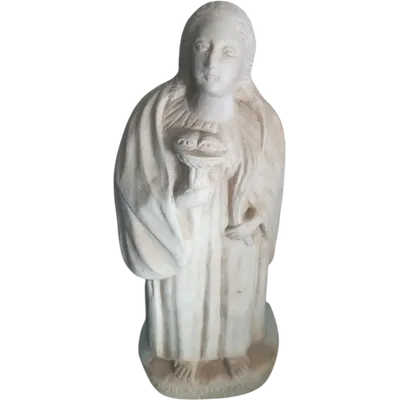 Ancient marble sculpture depicting Saint Lucy