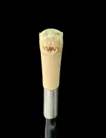 Cane with an ivory knob shaped like a lion's head.