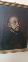 Tableau ancien représentant saint Ignace de Loyola, XVIIe \ XVIIIe siècle