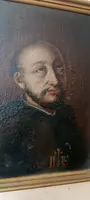 Tableau ancien représentant saint Ignace de Loyola, XVIIe \ XVIIIe siècle