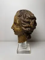 Sculpture en bois représentant une tête d'ange - Gênes (Italie), XVIIe siècle