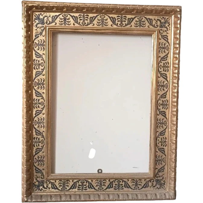 Ancien cadre doré en bois de style Renaissance, 88 x 69,5 cm