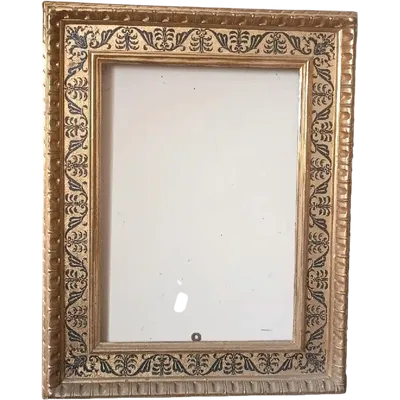 Antique gilded wooden frame in Renaissance style, 88 x 69.5 cm
