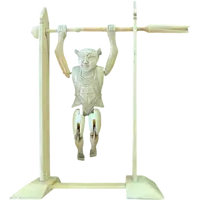 Figurine articulée d'une gymnaste en ivoire.