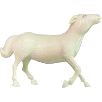 Sculpture en ivoire représentant un mouton. France.