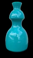 Double-walled glass vase with a tapered body. Manufactured by Nason. Murano.