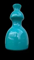Double-walled glass vase with a tapered body. Manufactured by Nason. Murano.