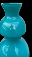 Double-walled glass vase with a tapered body. Manufactured by Nason. Murano.