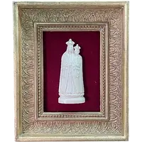 Bas-relief en ivoire représentant la Vierge à l'Enfant de Lorette.