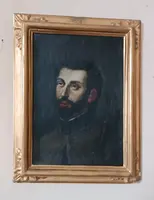 Antique portrait painting of St. Francis Xavier—Italian school, late 17th century