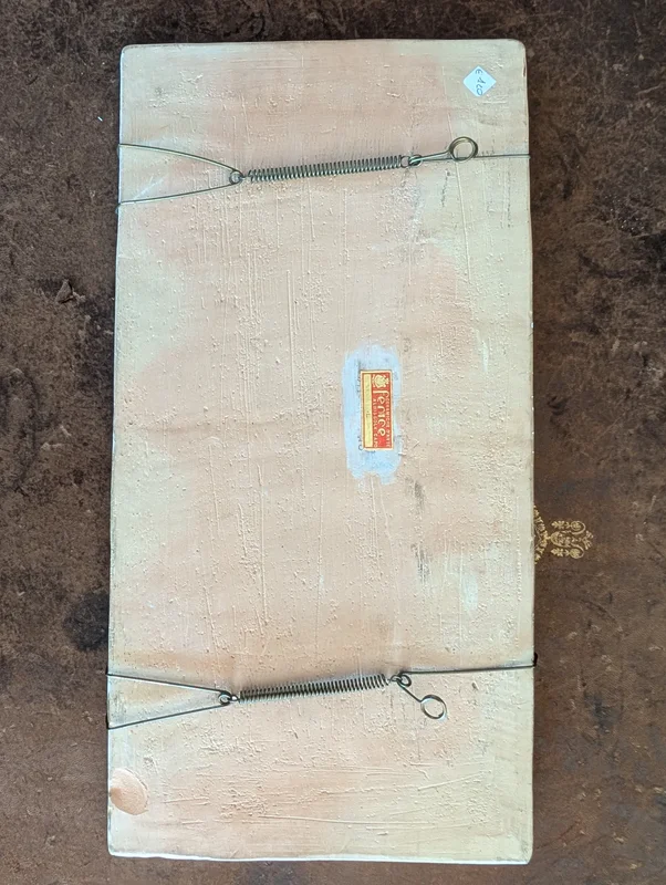 Ceramic tile decorated with marine scene
