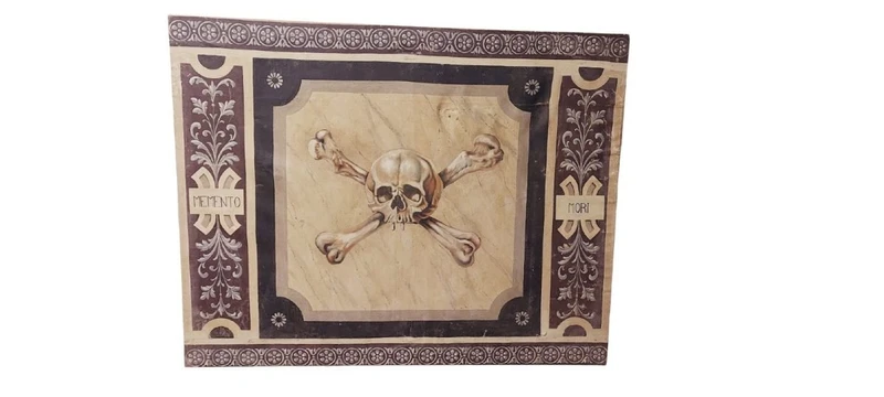Memento Mori grande dipinto a tempera su tela XVIII