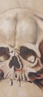 Memento Mori grande dipinto a tempera su tela XVIII