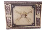 Memento Mori grande dipinto a tempera su tela XVIII secolo
