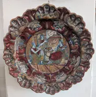 Grande Piatto Decorativo Al Lustro del Centro Italia, Fine XIX – Inizi XX Secolo