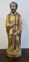Scultura di San Giuseppe in Legno Dorato – Metà XIX Secolo