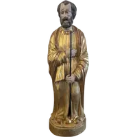 Scultura di San Giuseppe in Legno Dorato – Metà XIX Secolo
