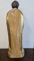 Scultura di San Giuseppe in Legno Dorato – Metà XIX Secolo