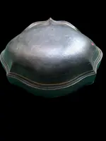 Servizio di 4 saliere in argento con decori floreali e rocaille  con scatola originale.