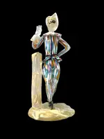 Scultura in vetro ‘Arlecchino’ in vetro pesante.Barovier & Toso.Murano.