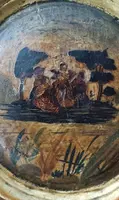 Antique painting on wood panel (Arte Povera), Venice, 18th century