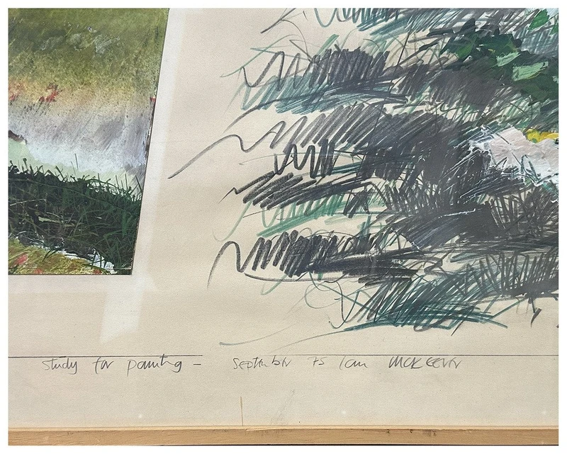 Ian McKeever, Study for a Painting, 1975 - mixed media on paper, 66x89 cm
