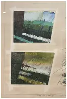 Ian McKeever, Study for a Painting, 1975 - mixed media on paper, 66x89 cm