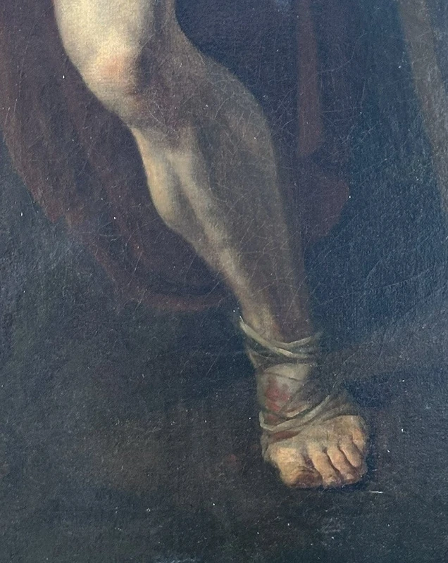 Cerchia di Jean-Germain Drouais, Filoctete. Olio su tela, 92 × 73 cm