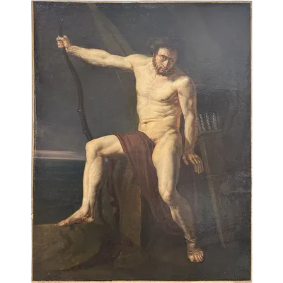 Circle of Jean-Germain Drouais, Philoctetes. Oil on canvas, 92 × 73 cm