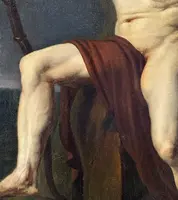 Cerchia di Jean-Germain Drouais, Filoctete. Olio su tela, 92 × 73 cm