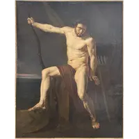Cerchia di Jean-Germain Drouais, Filoctete. Olio su tela, 92 × 73 cm