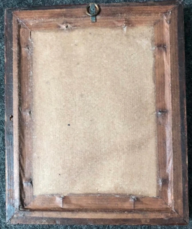 Petit tableau, tempera sur papier, Saint Jean-Baptiste