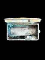 Silver matchbox with engraved floral motifs