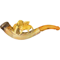 A pipe made of sea foam (magnesite) featuring the figure of the Lion of St. Mark.