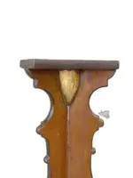 Magnifique paire de chandeliers, avec socles et trépieds en bois peint, datant de la fin du XVIIIe siècle et du début du XIXe siècle