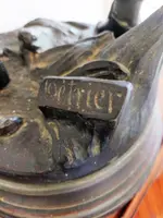 Paire de sculptures en métal - « guerriers » Detrier H.66 cm