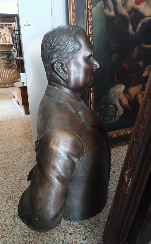 Grande sculpture en bronze du début des années 1900, fonderie Marinelli de Florence, signée
