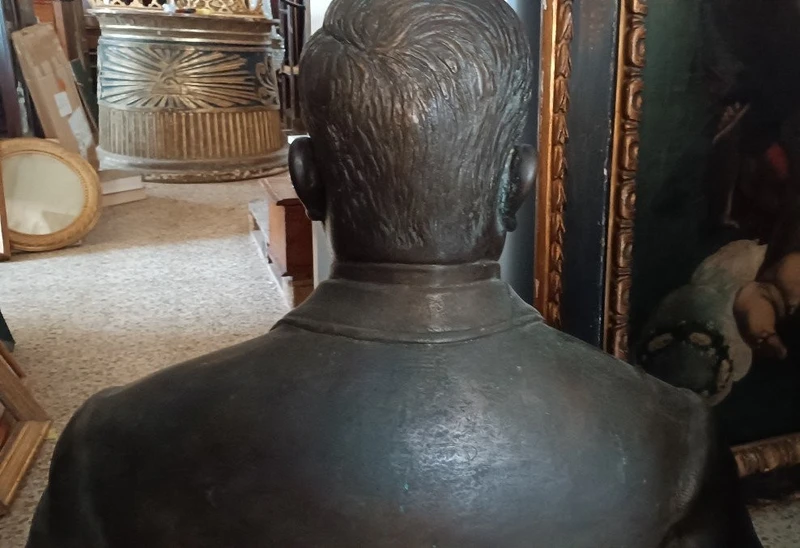 Grande sculpture en bronze du début des années 1900, fonderie Marinelli de Florence, signée