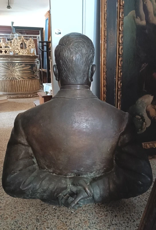 Grande sculpture en bronze du début des années 1900, fonderie Marinelli de Florence, signée