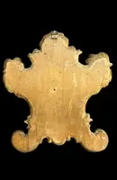 Paire de cartaglories en bois sculpté et feuille d'or