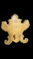 Paire de cartaglories en bois sculpté et feuille d'or